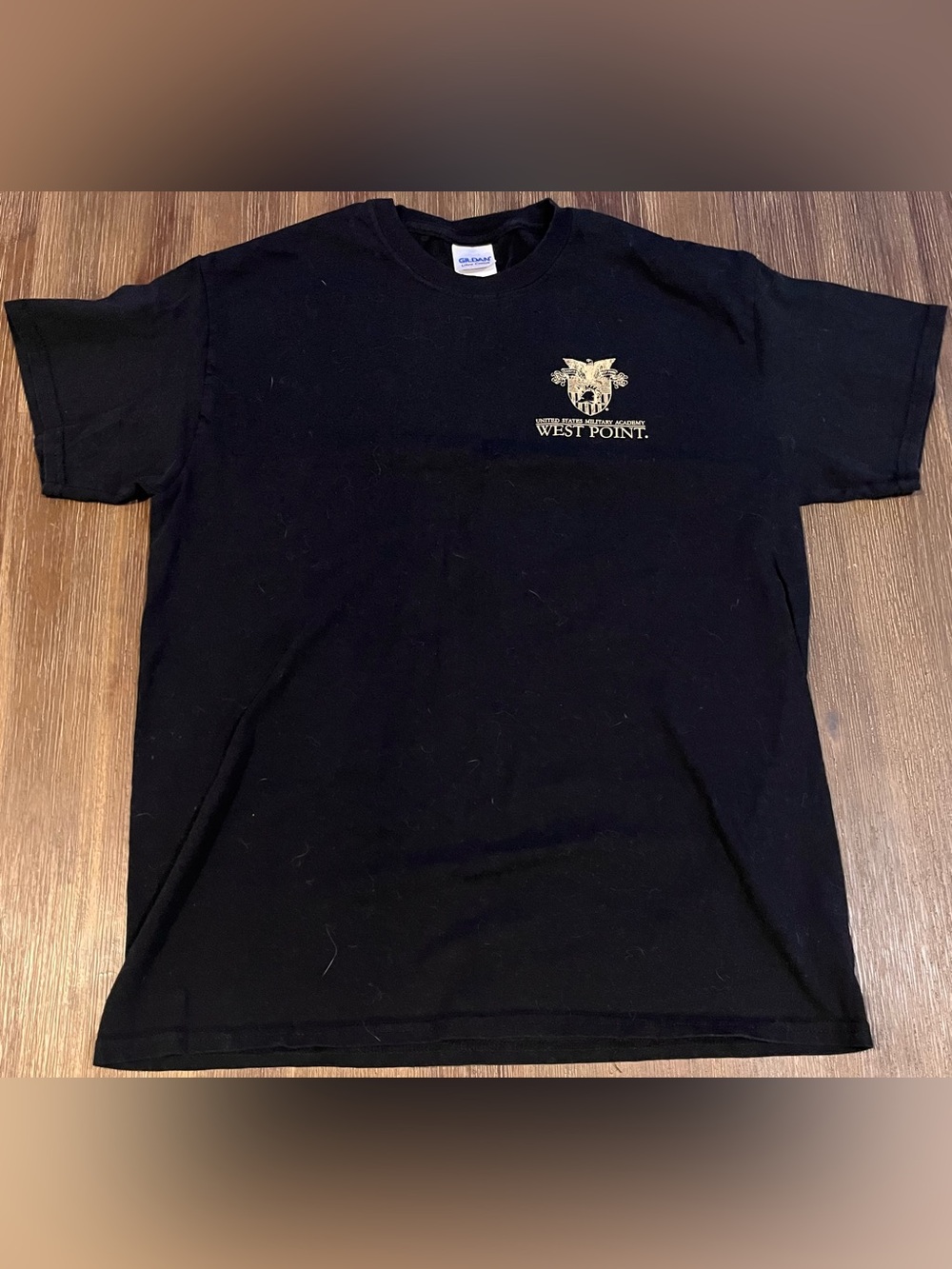Gildan Black T-Shirt with Gold West Point Crest